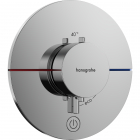 Смеситель-термостат для душа скрытого монтажа Hansgrohe ShowerSelect Comfort S 15562000 хром