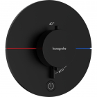 Змішувач-термостат для душу прихованого монтажу Hansgrohe ShowerSelect Comfort S 15562670 матовий чорний