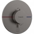Смеситель-термостат для душа скрытого монтажа Hansgrohe ShowerSelect Comfort S 15562340 матовый черный хром