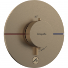 Змішувач-термостат для душу прихованого монтажу Hansgrohe ShowerSelect Comfort S 15562140 бронза браш