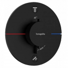 Змішувач-термостат для душу прихованого монтажу Hansgrohe ShowerSelect Comfort S 15554670 матовий чорний