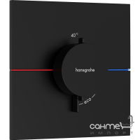 Смеситель-термостат для душа скрытого монтажа Hansgrohe ShowerSelect Comfort E 15574670 матовый черный