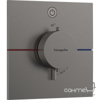 Змішувач-термостат для душу прихованого монтажу Hansgrohe ShowerSelect Comfort E 15571340 матовий чорний хром