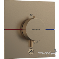 Смеситель-термостат для душа скрытого монтажа Hansgrohe ShowerSelect Comfort E 15575140 бронза браш