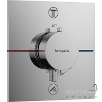 Змішувач-термостат для душу прихованого монтажу Hansgrohe ShowerSelect Comfort E 15572000 хром