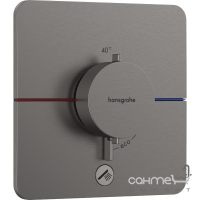Смеситель-термостат для душа скрытого монтажа Hansgrohe ShowerSelect Comfort Q 15589340 матовый черный хром