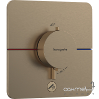 Смеситель-термостат для душа скрытого монтажа Hansgrohe ShowerSelect Comfort Q 15589140 бронза браш