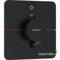 Змішувач-термостат для душу прихованого монтажу Hansgrohe ShowerSelect Comfort Q 15581670 матовий чорний