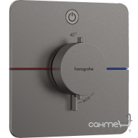 Смеситель-термостат для душа скрытого монтажа Hansgrohe ShowerSelect Comfort Q 15581340 матовый черный хром