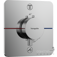 Смеситель-термостат для душа скрытого монтажа Hansgrohe ShowerSelect Comfort Q 15583000 хром