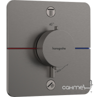 Смеситель-термостат для душа скрытого монтажа Hansgrohe ShowerSelect Comfort Q 15583340 матовый черный хром