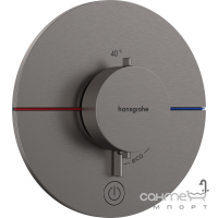 Змішувач-термостат для душу прихованого монтажу Hansgrohe ShowerSelect Comfort S 15562340 матовий чорний хром