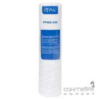 Картридж із поліпропіленової нитки 5 мкм ITAL PPW5-HWIT для гарячої води