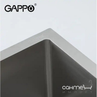 Прямоугольная кухонная мойка с коландером Gappo GS7246 нержавеющая сталь