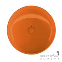 Круглая раковина на столешницу Volle 13-40-455Orange оранжевая