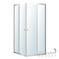 Квадратна душова кабіна Volle Cadiz 90-C 1039.124501 профіль хром/прозоре скло