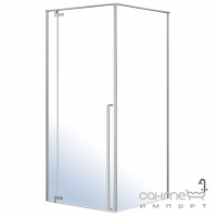 Квадратна душова кабіна Imprese Vaclav s6408690L профіль хром/прозоре скло, ліва