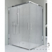 Прямокутна душова кабіна Veronis Unimar XL 1000x800 профіль хром/матове скло