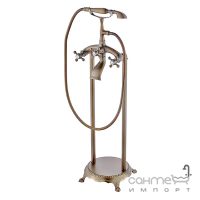 Напольный смеситель для ванны в стиле ретро Veronis Bronze 02020 бронза