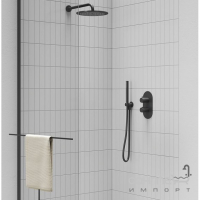 Змішувач-термостат для ванни, прихованого монтажу Ravak Espirit X070286 чорний матовий