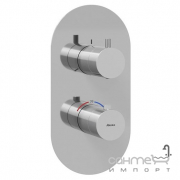 Змішувач-термостат для ванни на три споживача, прихованого монтажу Ravak Espirit X070209 хром