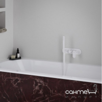 Змішувач для ванни прихованого монтажу з душовим гарнітуром Ravak Eleganta X070263 матовий білий