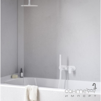 Змішувач для ванни прихованого монтажу з душовим гарнітуром Ravak Eleganta X070259 матовий білий