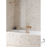 Змішувач для ванни прихованого монтажу з душовим гарнітуром Ravak Eleganta X070370 рожеве золото браш
