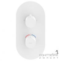 Змішувач-термостат для ванни, прихованого монтажу Ravak Espirit X070249 білий матовий