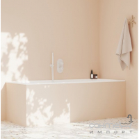Смеситель-термостат для ванны, скрытого монтажа Ravak Espirit X070249 матовый белый