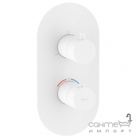 Смеситель-термостат для ванны на три потребителя, скрытого монтажа Ravak Espirit X070252 матовый белый