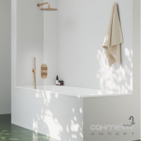 Смеситель для ванны скрытого монтажа на три потребителя Ravak Espirit X070357 розовое золото браш