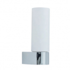 Цилиндрическое бра для ванной комнаты Nowodvorski Natalie 10723 IP44 хром/белое стекло