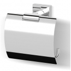 Тримач для туалетного паперу з кришкою Imprese Bilovec 142255 хром