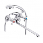 Змішувач для ванни з довгим виливом та душовим гарнітуром Kroner Royce CV029048 хром