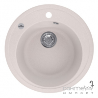 Кругла гранітна кухонна мийка Kroner Komposit COL-510 CV027406 пісочна