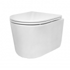 Безободковий підвісний унітаз із сидінням softclose дюропласт Devit Style Vortex Flush 320150 білий