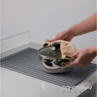 Сушарка-килимок для кухонних мийок Kroner KRP Matte CV028241 сіра