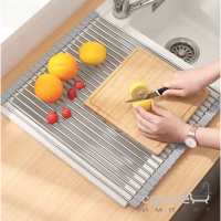 Сушарка-килимок для кухонних мийок Kroner KRP Matte CV028243 сіра