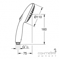 Ручний душ Grohe Tempesta 110 26161003 хром, 2 режими