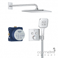 Душова система прихованого монтажу з термостатом Grohe Grohtherm SmartControl Rainshower 310 Mono Cube 34865000 хром