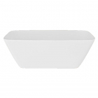 Окрема прямокутна ванна з литого мармуру Studio Stone Aller 1540х620 біла