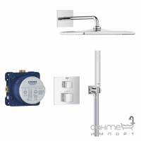 Душова система прихованого монтажу з термостатом Grohe Grohtherm Rainshower 310 Mono Cube 34868000 хром