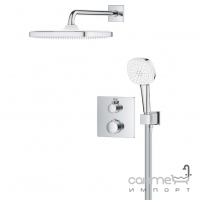 Душевая система скрытого монтажа с термостатом Grohe Grohtherm Tempesta 250 Cube 34871000 хром