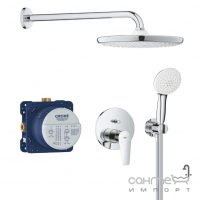 Душева система прихованого монтажу Grohe BauEdge Tempesta 250 25290000 хром