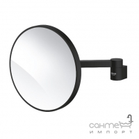 Настенное косметическое зеркало Grohe Selection 102279KF00 матовое черное, увеличение х7