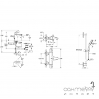 Набір змішувачів Grohe Quickfix Grotherm Start UA202304TS хром