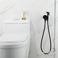 Гигиенический душ с смесителем Gappo G7206-6 матовый черный