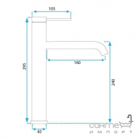 Смеситель для раковины высокий Rea Clif REA-B5330 никель