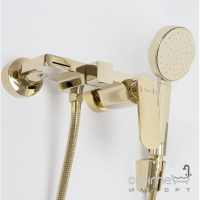 Смеситель для ванны с душевым гарнитуром Rea Berg REA-B2043 золото